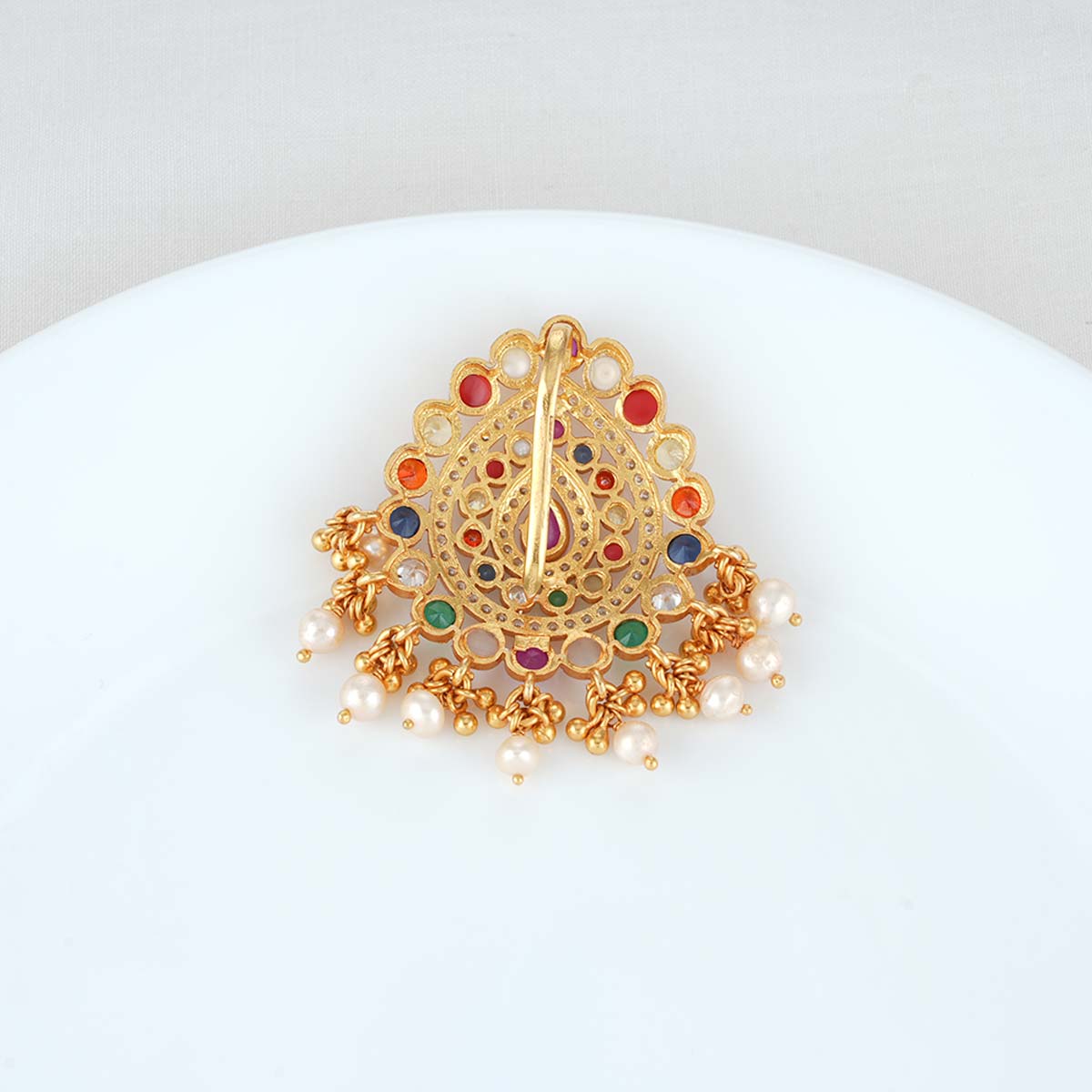 Aarvi Navarathna Stone Pendant
