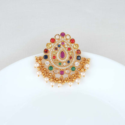Aarvi Navarathna Stone Pendant