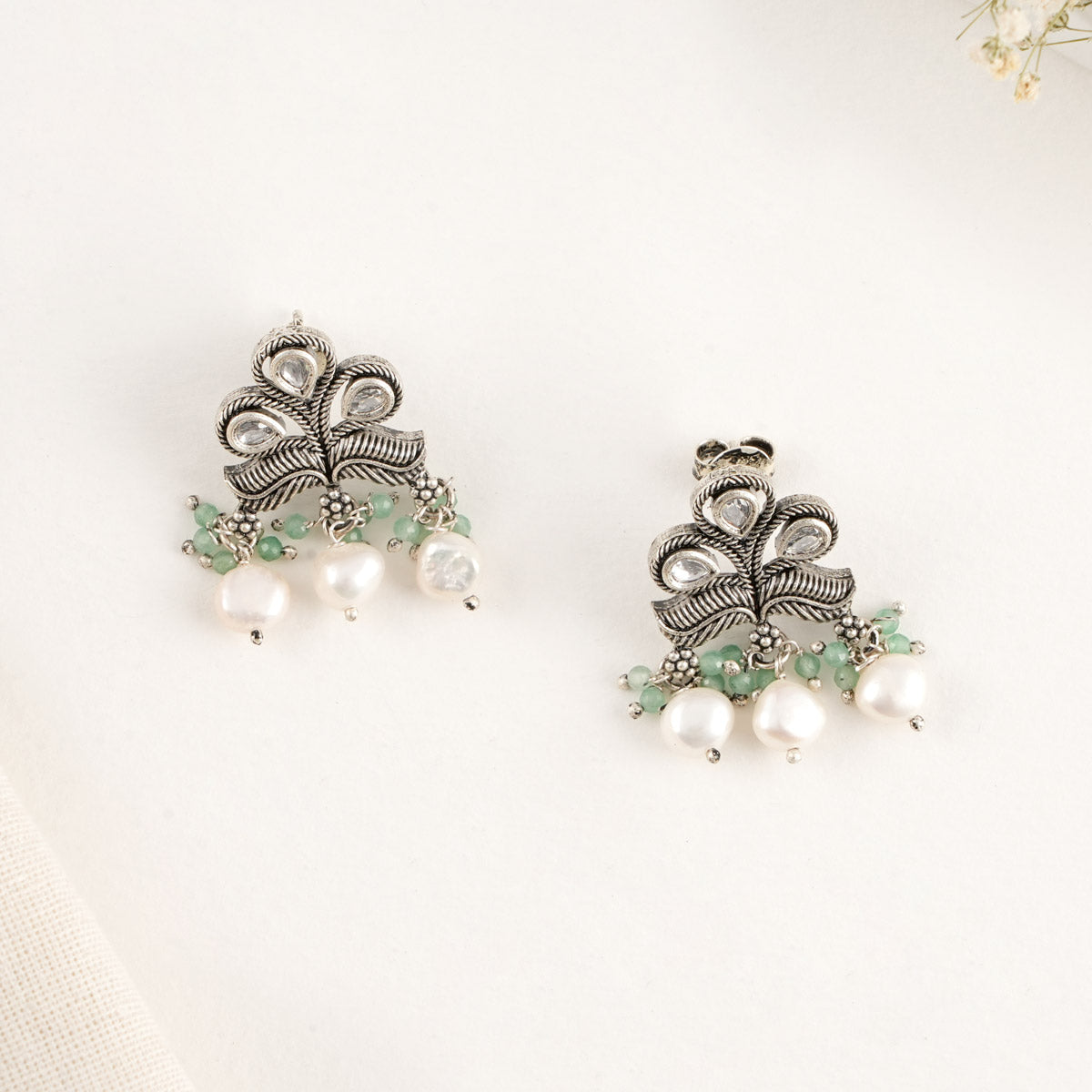 Heritha Oxidised Pendant Set