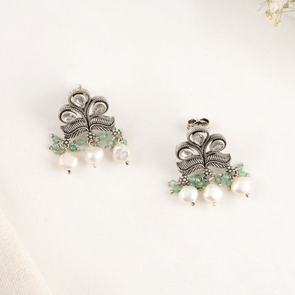 Heritha Oxidised Pendant Set