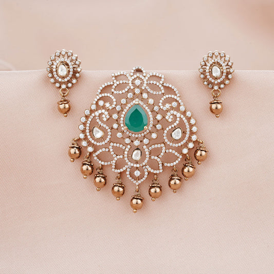 Vibusha Victorian Pendant set