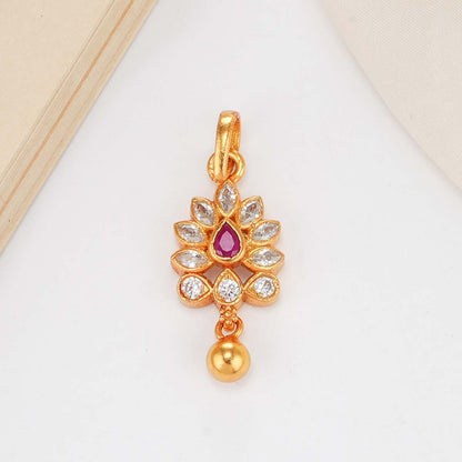 Leaf Design Stone Pendant
