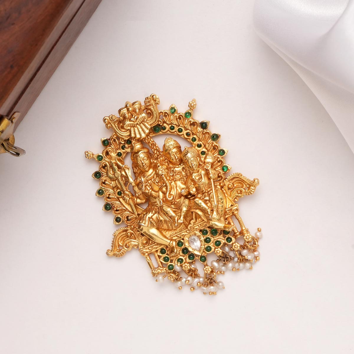 Shivan Parvathi Nagas Pendant