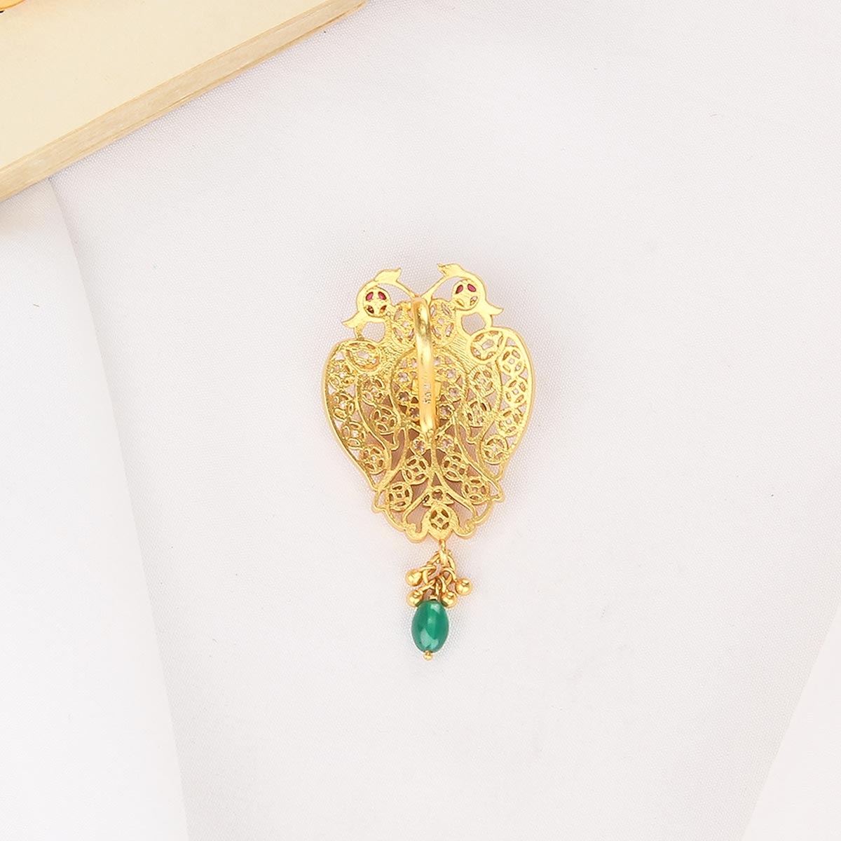 Dual Bird Stone Pendant