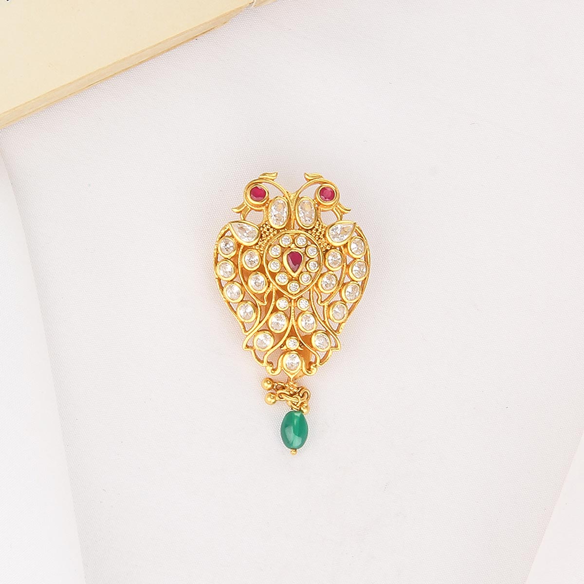 Dual Bird Stone Pendant