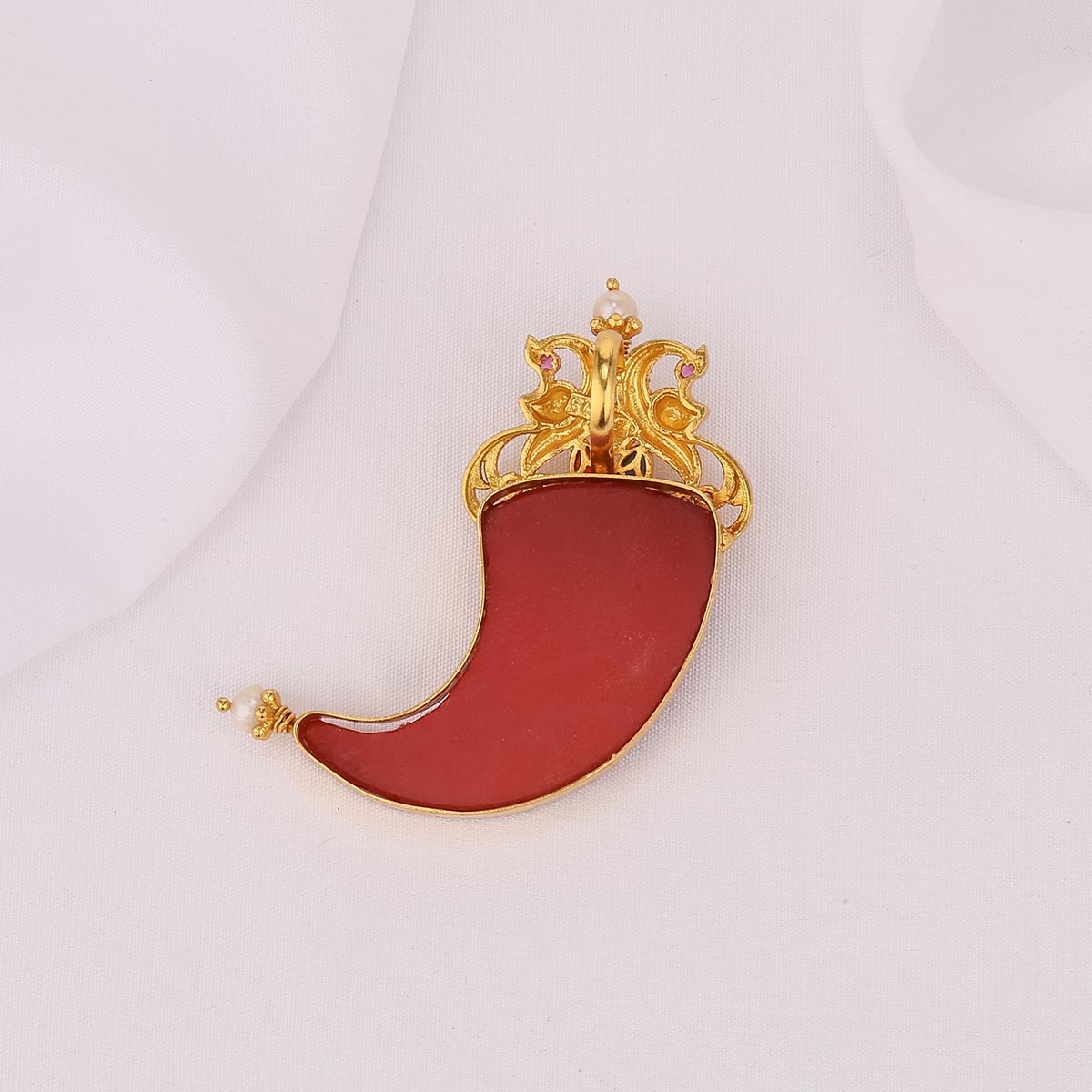 Unique Red Stone Pendant