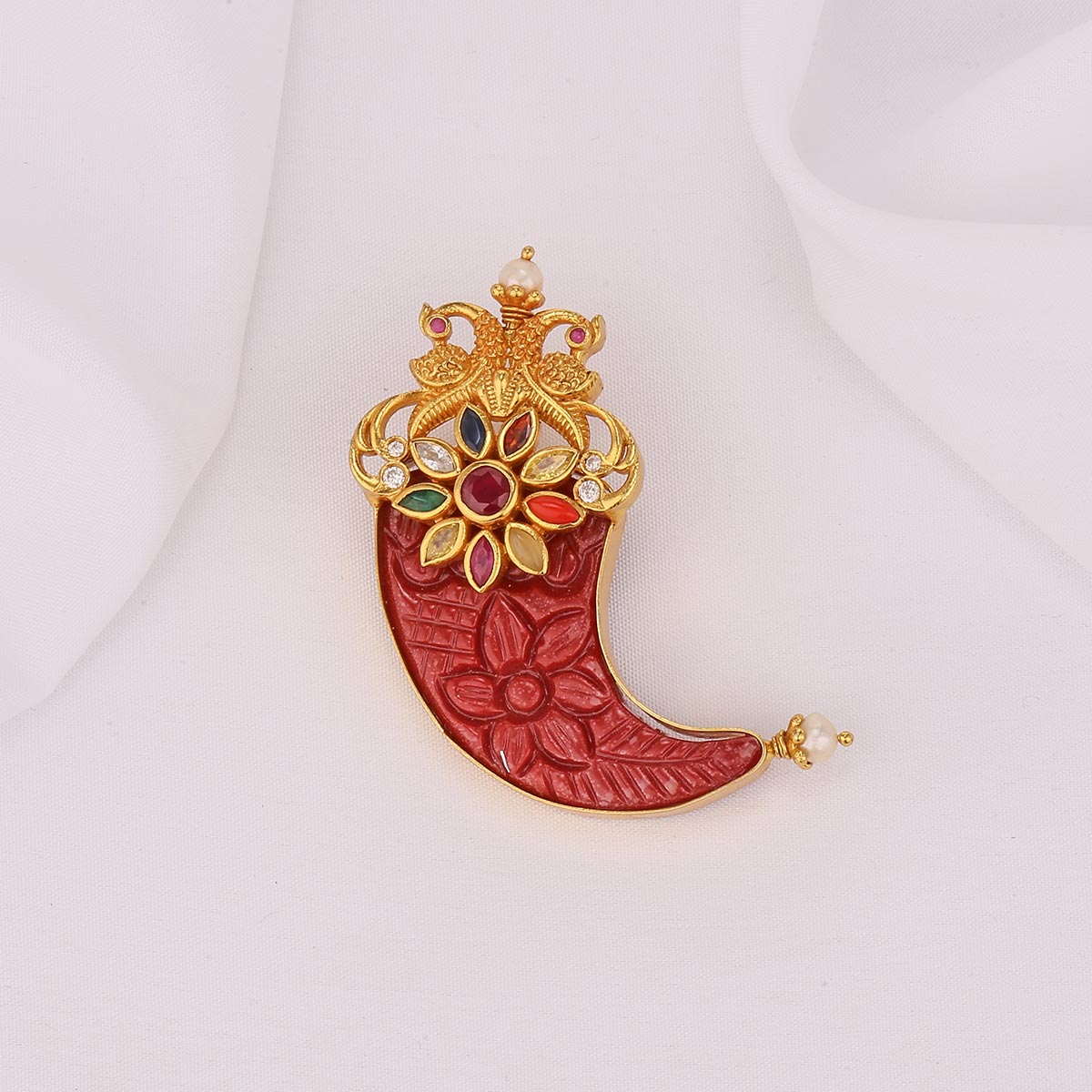 Unique Red Stone Pendant