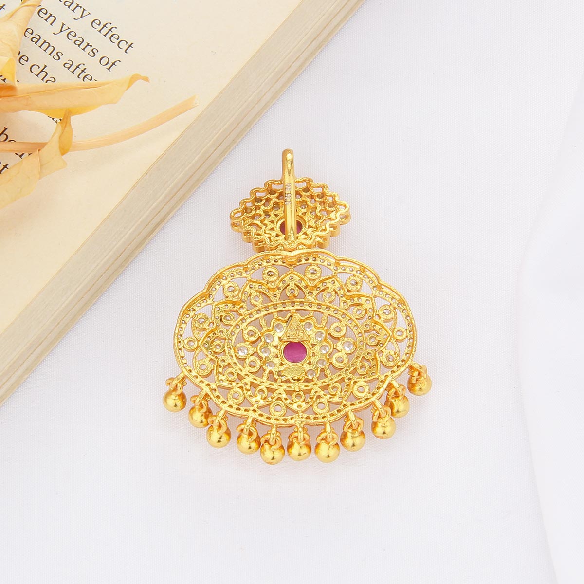 Crystal Crown Stone Pendant