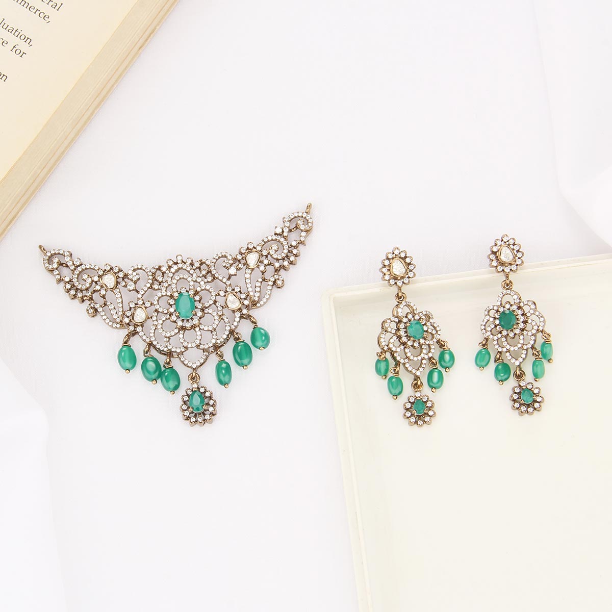 Sanjana Victorian Pendant set