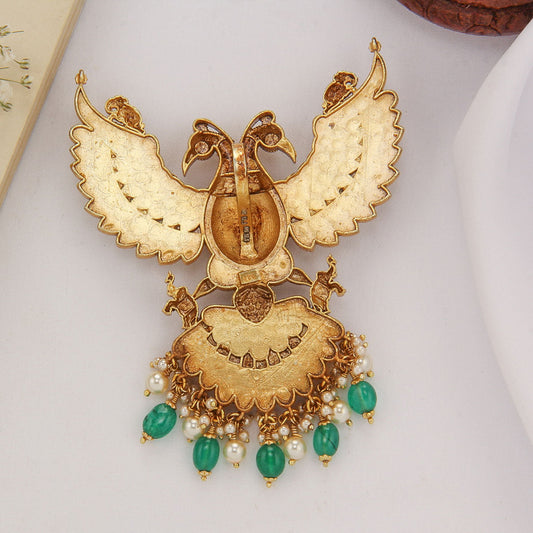 Dual Shine Kundan Pendant