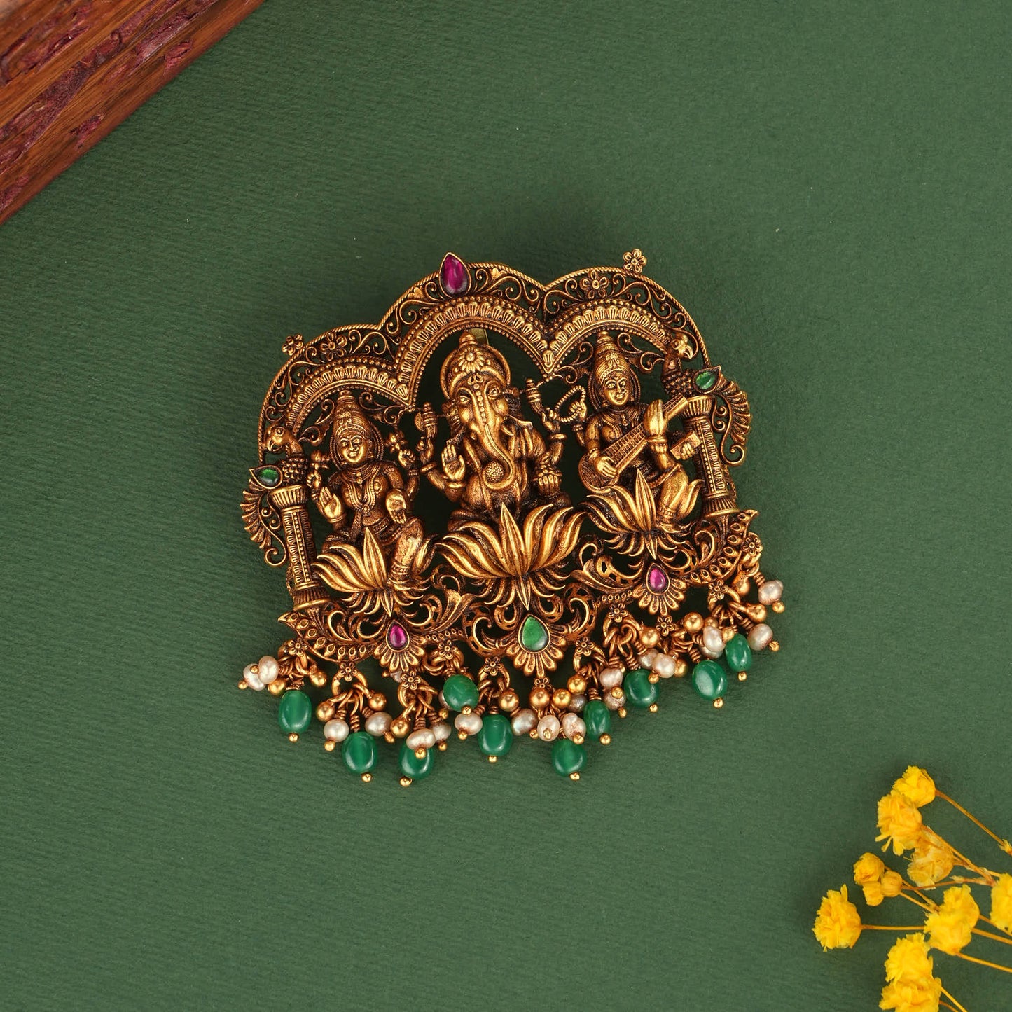 Lakshmi and Vinayagar Nagas Pendant