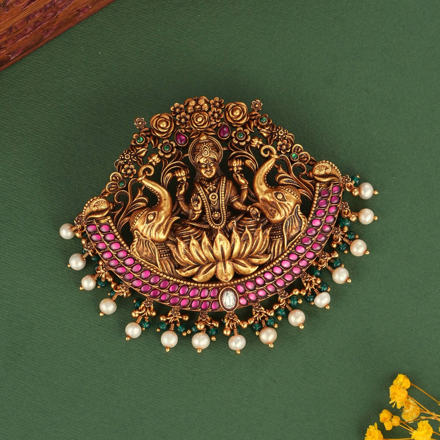 Lotus Lakshmi Nagas Pendant