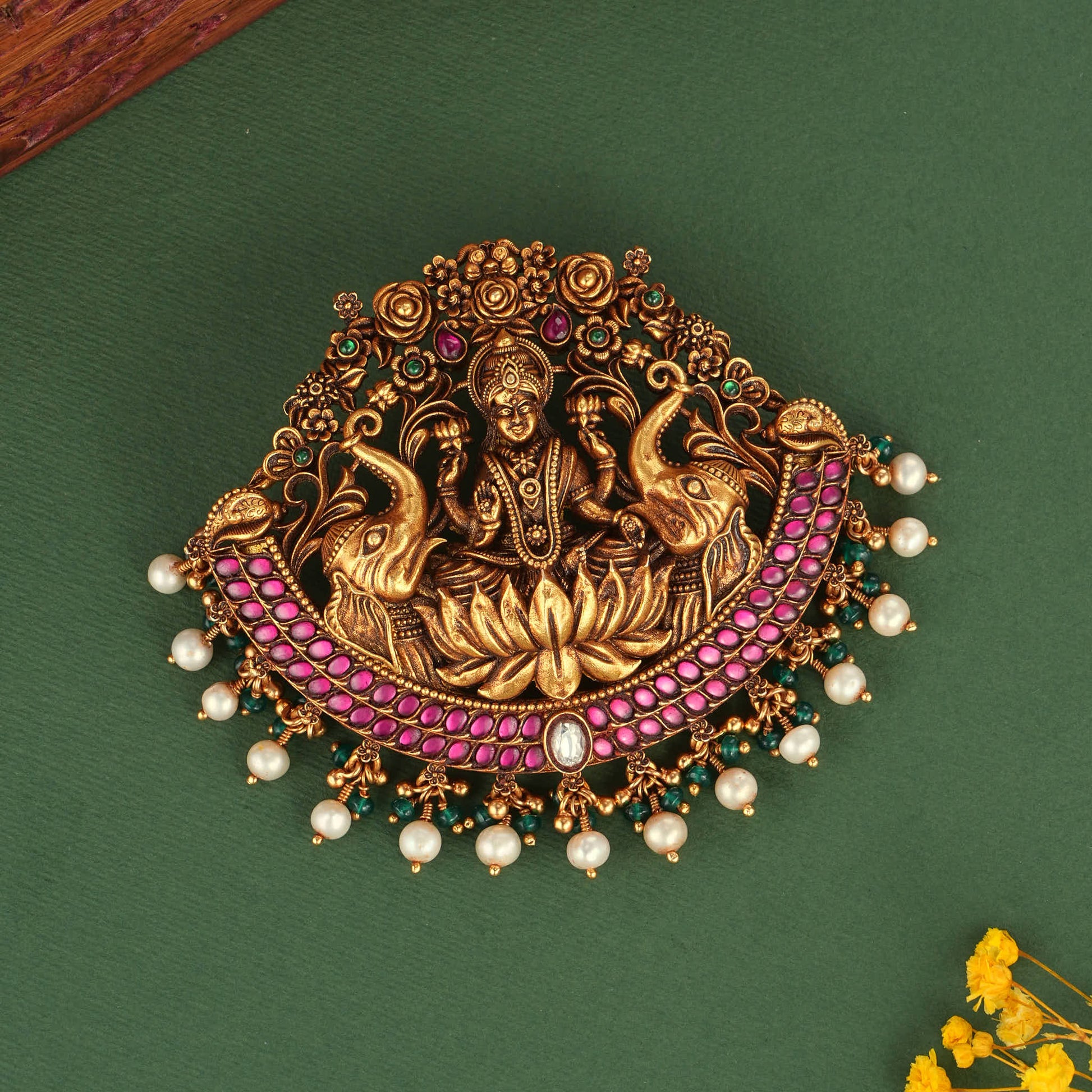 Lotus Lakshmi Nagas Pendant