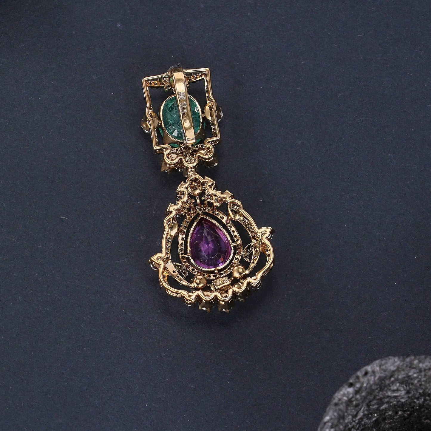 Glittering Victorian Pendant set