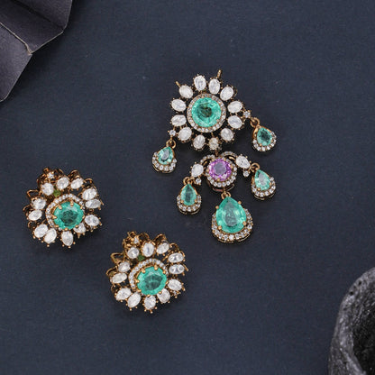 Stylish Victorian Pendant set