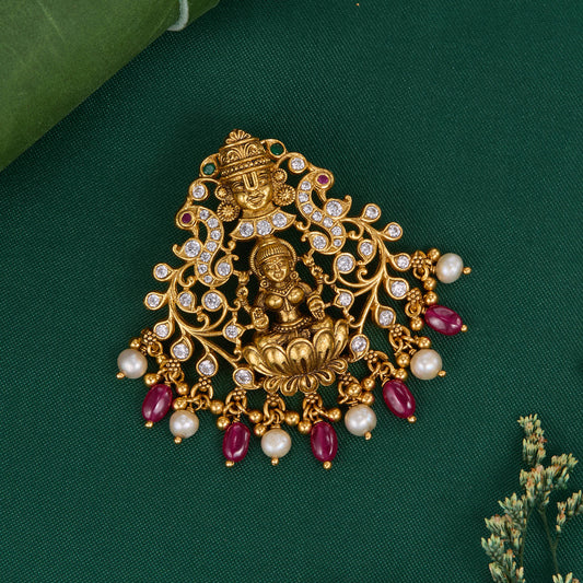 Perumal with Lakshmi Nagas Pendant