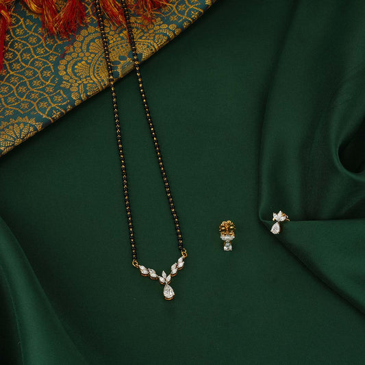 Yashi Mangalsutra Chain With Earrings