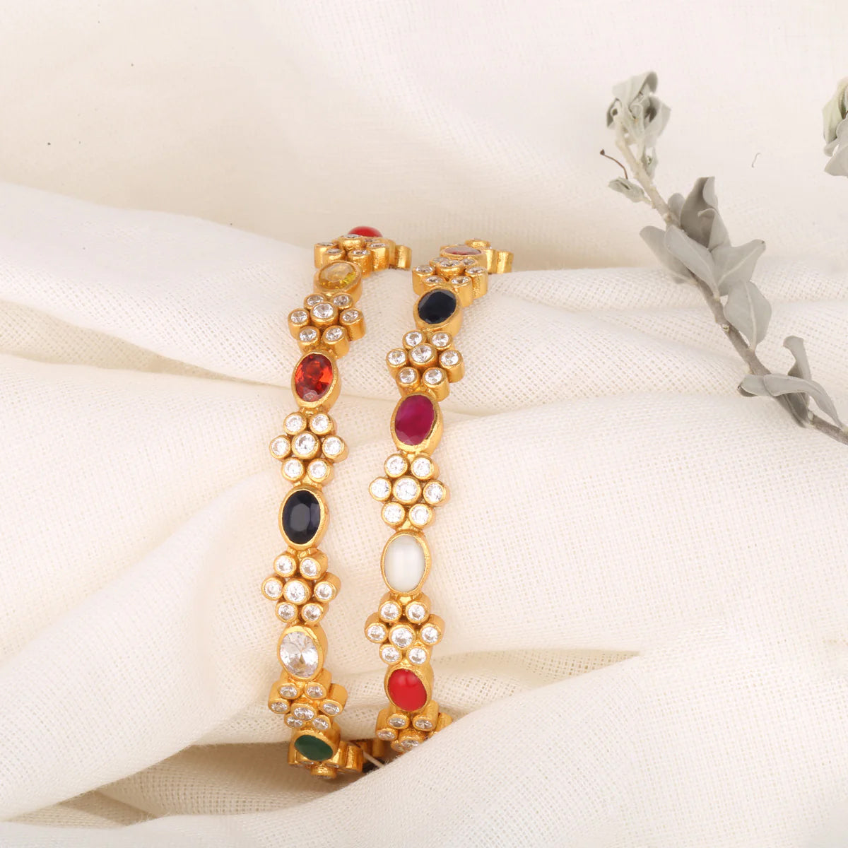 Navarathna Pair Bangles