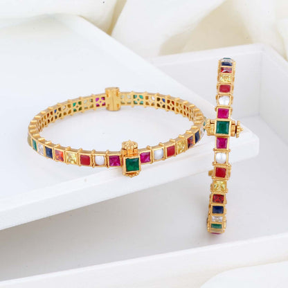 Ashrith Stone Pair Bangles