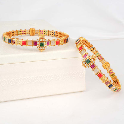 Magilika Stone Pair Bangles