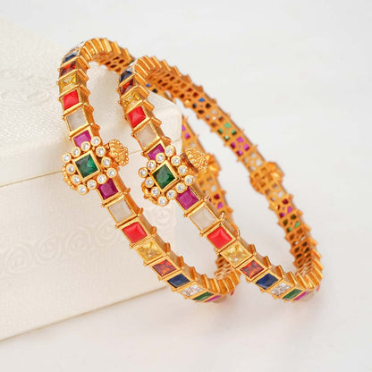 Magilika Stone Pair Bangles
