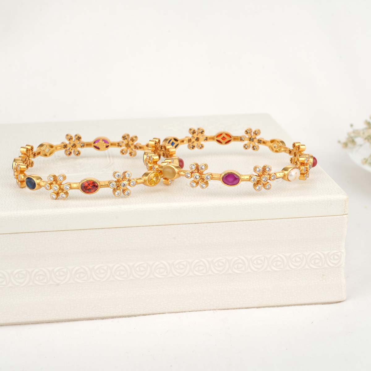 Nethra Stone Pair Bangles