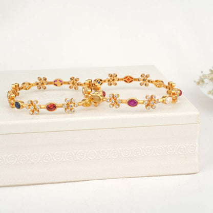 Nethra Stone Pair Bangles