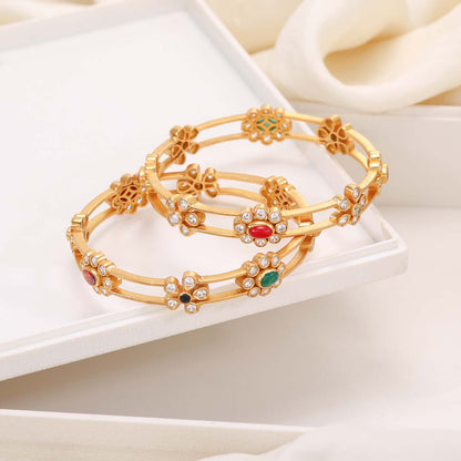 Azalea Stone Pair Bangles