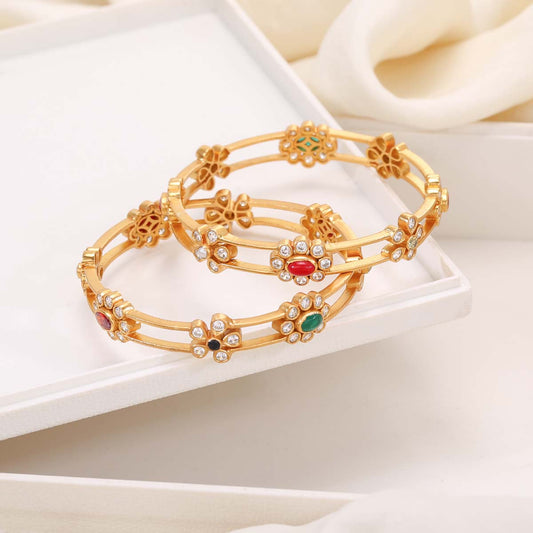 Azalea Stone Pair Bangles