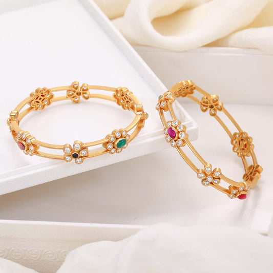 Azalea Stone Pair Bangles