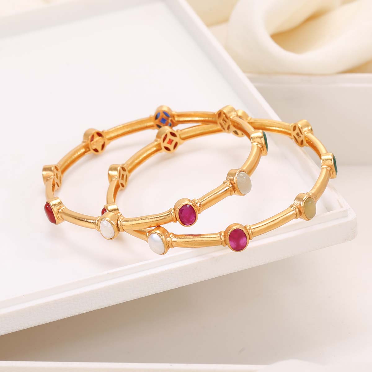 Ivana Stone Pair Bangles