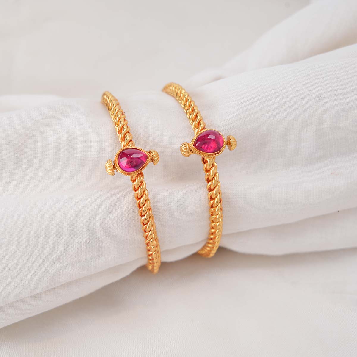 Radha Stone Pair Bangles