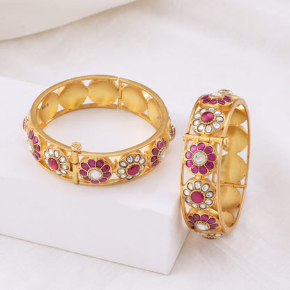 Hanaya Kundan Pair Bangle