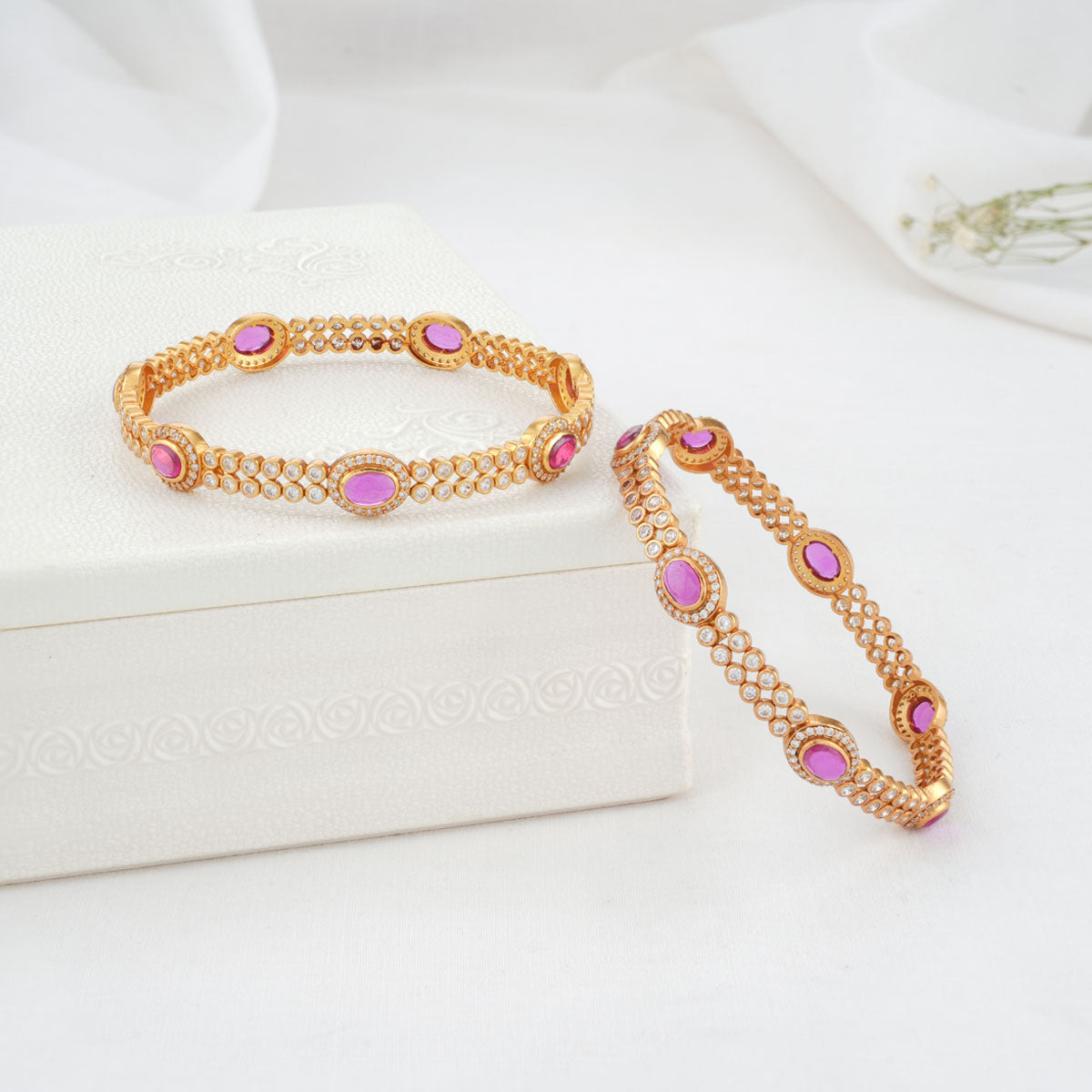 Prisha Stone Pair Bangles