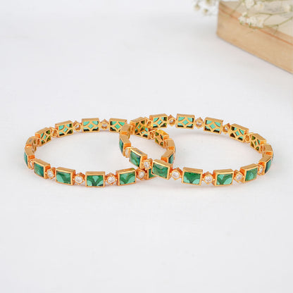 Pavika Stone Pair Bangles