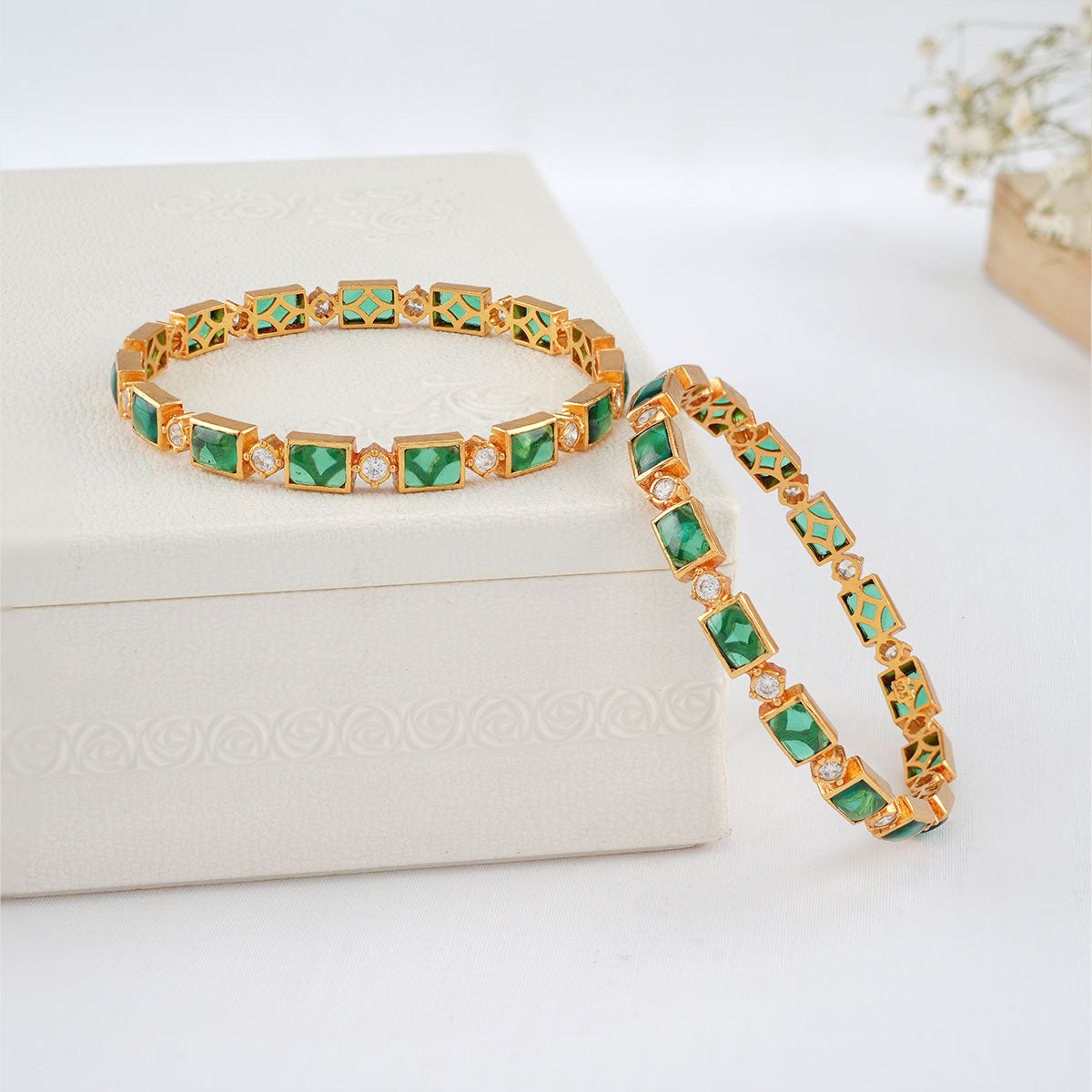 Pavika Stone Pair Bangles