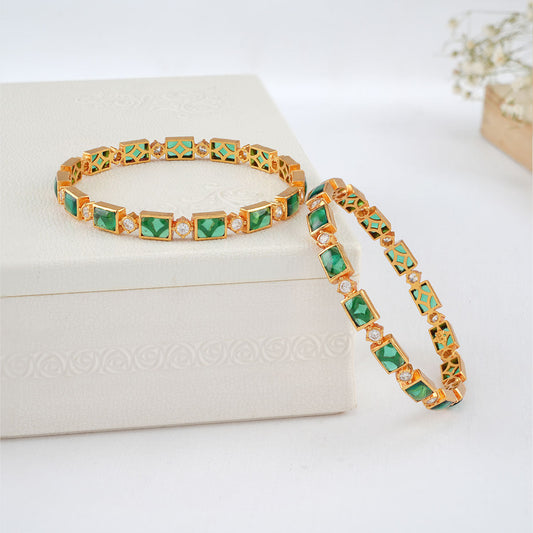 Pavika Stone Pair Bangles
