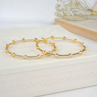 Modish Stone Pair Bangles