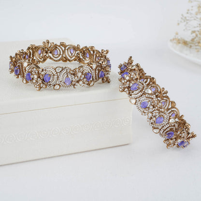 Amethyst Victorian Pair Bangles