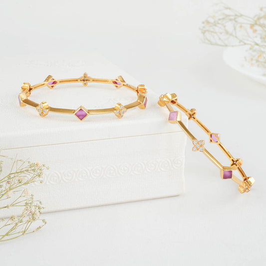 Ayini Stone Pair Bangles