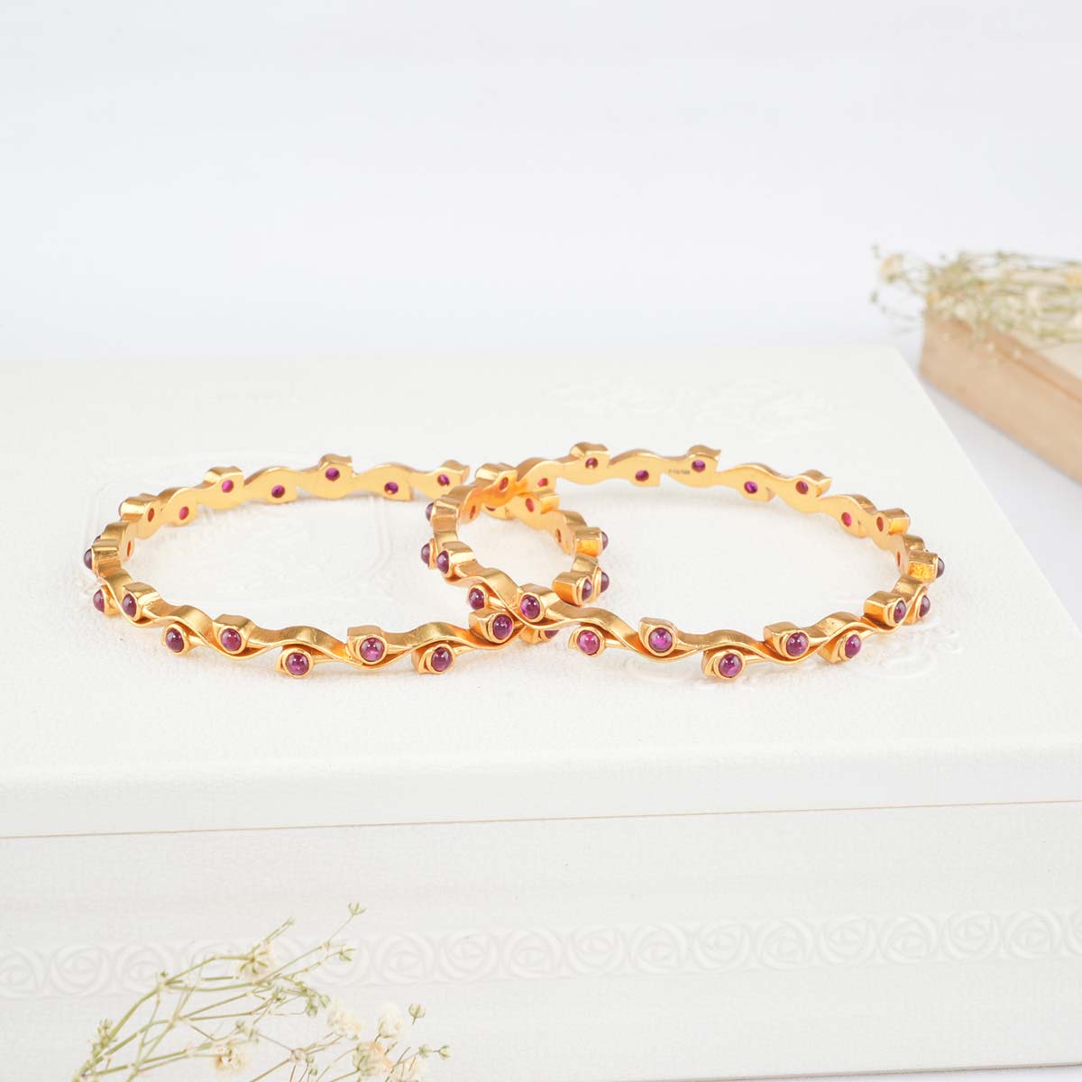 Kalika Stone Pair Bangles