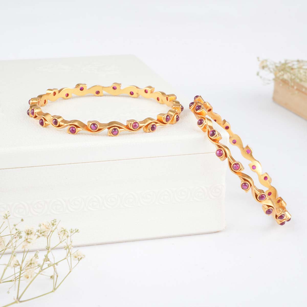 Kalika Stone Pair Bangles