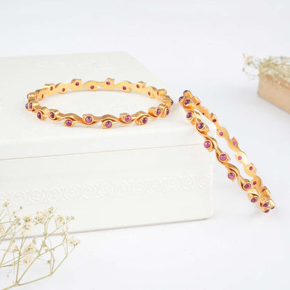 Kalika Stone Pair Bangles