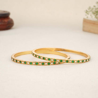 Lahina Kundan Pair Bangle