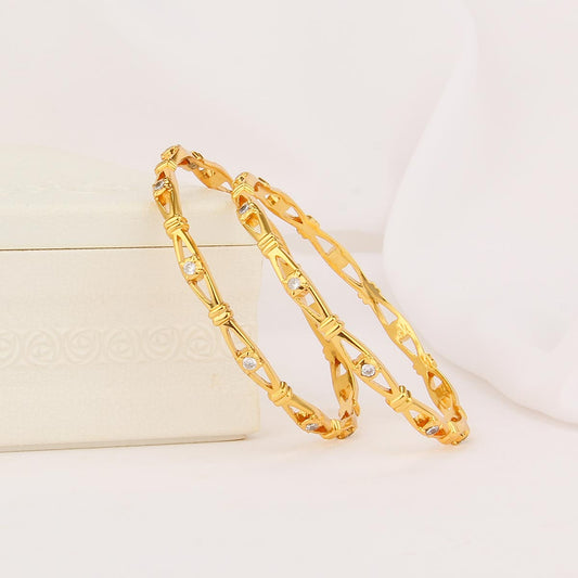 Dhivya Diamond Design Pair Bangle