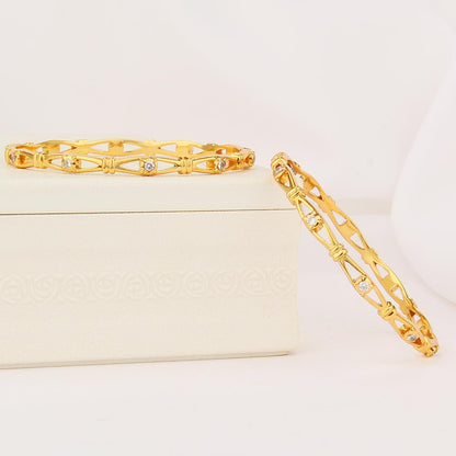 Dhivya Diamond Design Pair Bangle