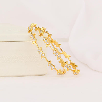 Dhivasri Diamond Design Pair Bangle