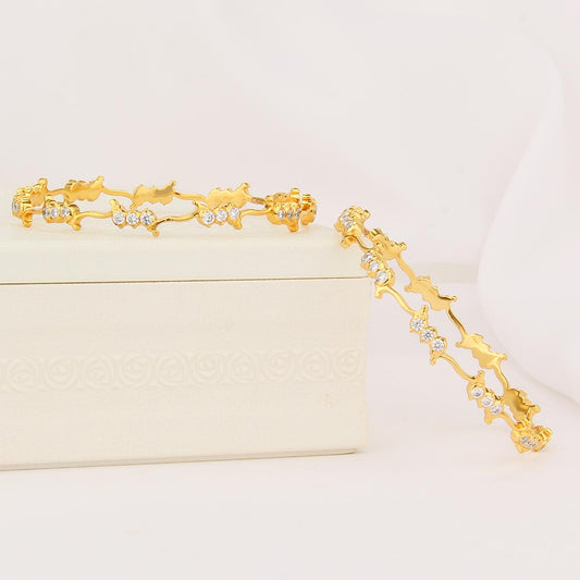Dhivasri Diamond Design Pair Bangle