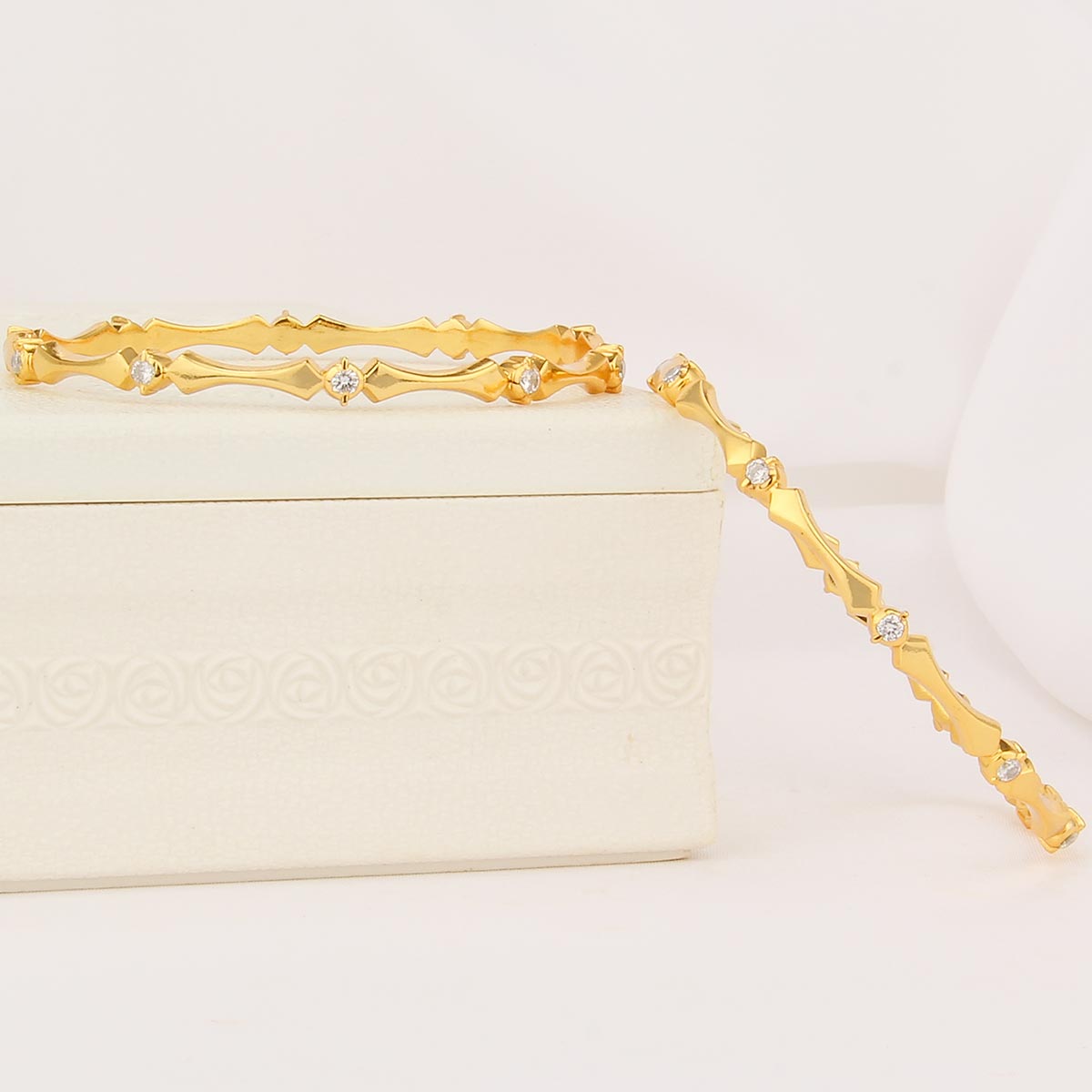 Deepthi  Diamond Design Pair Bangle