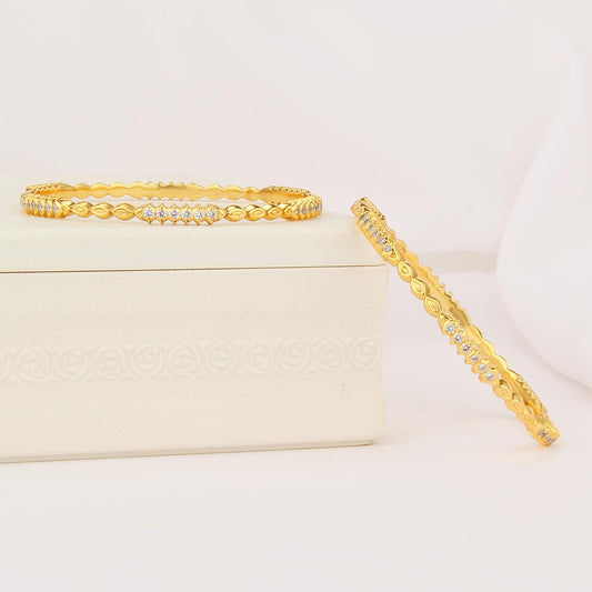 Iyalinka  Diamond Design Pair Bangle
